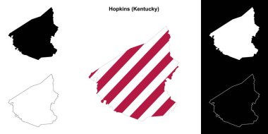Hopkins County (Kentucky) ana hat haritası seti