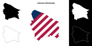 Johnson County (Kentucky) ana hat haritası seti