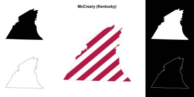 McCreary County (Kentucky) ana hat haritası seti