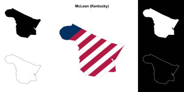 McLean County (Kentucky) ana hat haritası seti