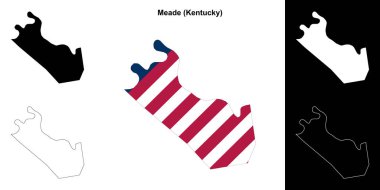 Meade County (Kentucky) ana hat haritası seti