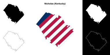 Nicholas County (Kentucky) ana hat haritası seti