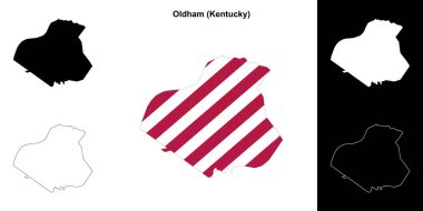 Oldham County (Kentucky) ana hat haritası seti