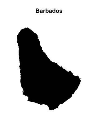 Barbados boş ana hat haritası