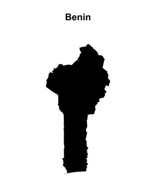 Benin boş dış hat haritası