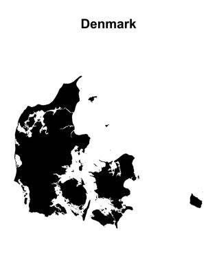Danimarka boş dış hat haritası