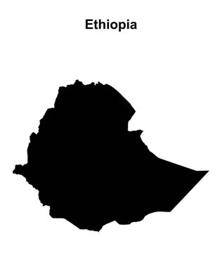 Etiyopya boş ana hat haritası