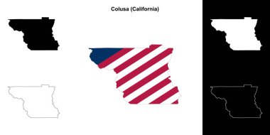 Colusa County (California) ana hat haritası seti