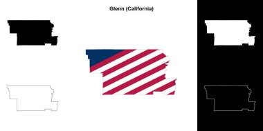 Glenn County (California) ana hat haritası seti
