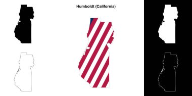 Humboldt İlçesi (California) ana hat haritası seti