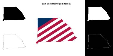 San Bernardino İlçesi (California) ana hat haritası