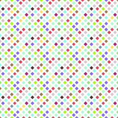 Kusursuz köşegen kare arkaplan tasarımı - karelerden geometrik renkli vektör çizimi