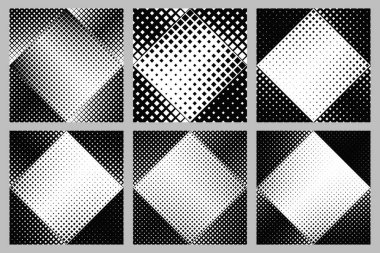 Kusursuz kare arkaplan tasarımı - soyut vektör grafiği