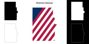 Dickinson County (Kansas) ana hat haritası seti