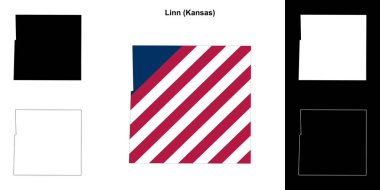 Linn County (Kansas) ana hat haritası seti