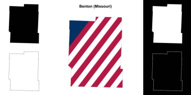 Benton County (Missouri) ana hat haritası seti