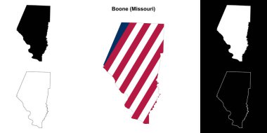 Boone County (Missouri) ana hat haritası seti