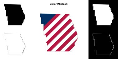 Butler County (Missouri) ana hat haritası seti