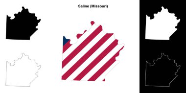 Saline County (Missouri) ana hat haritası seti