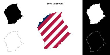 Scott County (Missouri) ana hat haritası seti