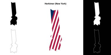 Herkimer County (New York) ana hat haritası seti