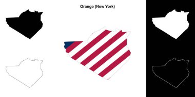 Orange County (New York) ana hat haritası seti