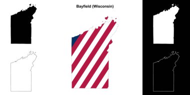 Bayfield County (Wisconsin) ana hat haritası seti