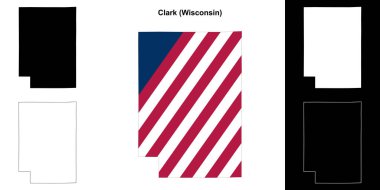 Clark County (Wisconsin) ana hat haritası seti