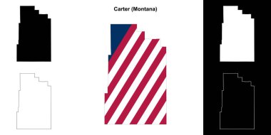 Carter County (Montana) ana hat haritası seti
