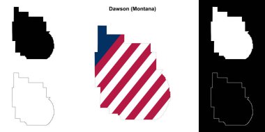 Dawson County (Montana) ana hat haritası seti