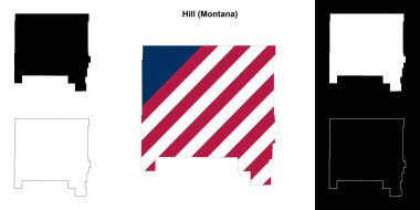 Hill County (Montana) ana hat haritası seti