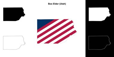 Box Elder County (Utah) ana hat haritası seti