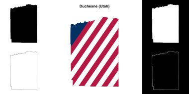 Duchesne County (Utah) ana hat haritası seti