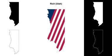 Rich County (Utah) ana hat haritası seti