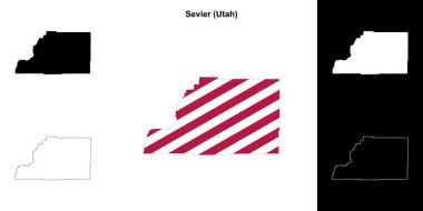 Sevier County (Utah) ana hat haritası seti