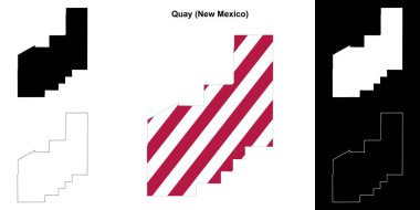 Quay County (New Mexico) ana hat haritası seti