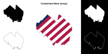 Cumberland County (New Jersey) ana hat haritası seti