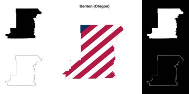 Benton County (Oregon) ana hat haritası seti