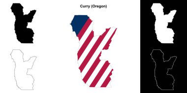 Curry County (Oregon) ana hat haritası seti