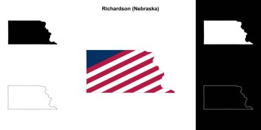 Richardson İlçesi (Nebraska) ana hat haritası ayarlandı