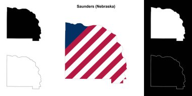 Saunders County (Nebraska) ana hat haritası ayarlandı