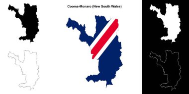 Cooma-Monaro (Yeni Güney Galler) ana hat haritası seti