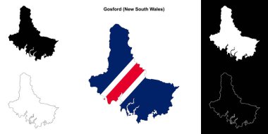 Gosford (Yeni Güney Galler) ana hat haritası seti