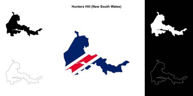 Hunters Hill (Yeni Güney Galler) ana hat haritası seti