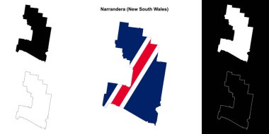 Narrandera (Yeni Güney Galler) ana hat haritası seti