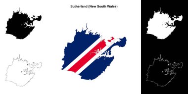 Sutherland (Yeni Güney Galler) ana hat haritası seti