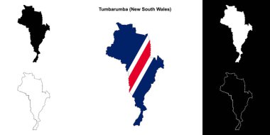 Tumbarumba (Yeni Güney Galler) ana hat haritası seti