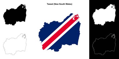 Tweed (Yeni Güney Galler) ana hat haritası seti