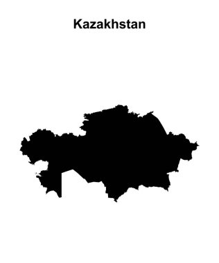 Kazakistan boş ana hat haritası tasarımı