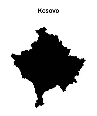 Kosova 'nın boş harita tasarımı